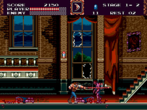 Castlevania: Bloodlines Genesis box art