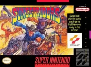Sunset Riders SNES box art