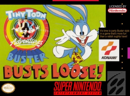 Tiny Toon Adventures: Buster Busts Loose! SNES box art